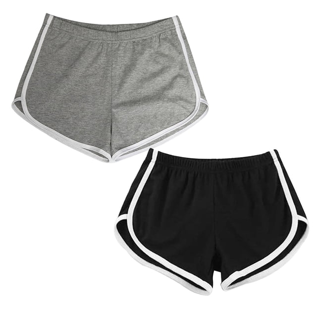 BESTYASH 2Ud Shorts Casuales Cómodos Para Mujer Transpirables Ideales Para Gimnasio Y Entrenamiento Deportivo