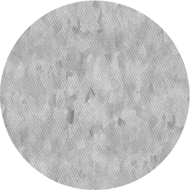 Ahgly Tapis Rond Lavable en Machine Intérieur Transitionnel Gris Foncé, 6 Pieds Rond