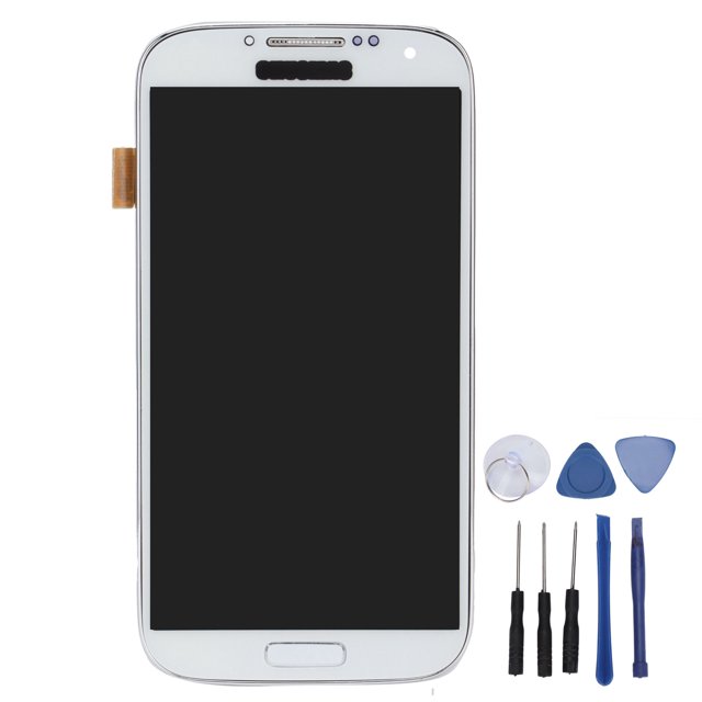 Reemplazo de pantalla LCD táctil digitalizador ensamblaje para Samsung Galaxy S4 blanco