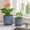 Blue, variant on Sagebrook Home Bubble with Saucer Flower Pots for Home Decor - Stoneware Planters with Texture for Outdoor Display - Set of 2, 10", 8", Blue