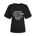 thumbnail image 4 of Camiseta de mujer Camisetas divertidas y lindas de manga corta Camiseta con estampado divertido Camiseta con estampado de letras Tops Blusa Regalo para mujeres OAVQHLG3B Store lin121212, 4 of 4