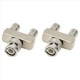 thumbnail image 1 of 2X Conector de Cobre Puro BNC de Vías un Macho A Dos Hembras Tipo y BNC Macho A Hembra BNC-JKK Adaptador de, 1 of 5