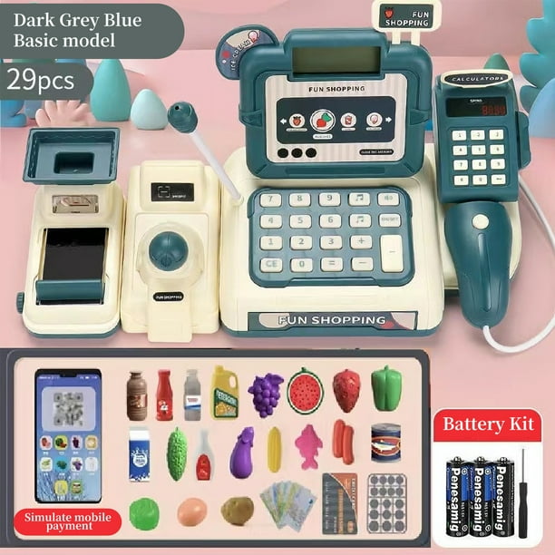 Caja Registradora Juguetes Realista Carrito De La Compra Juguete