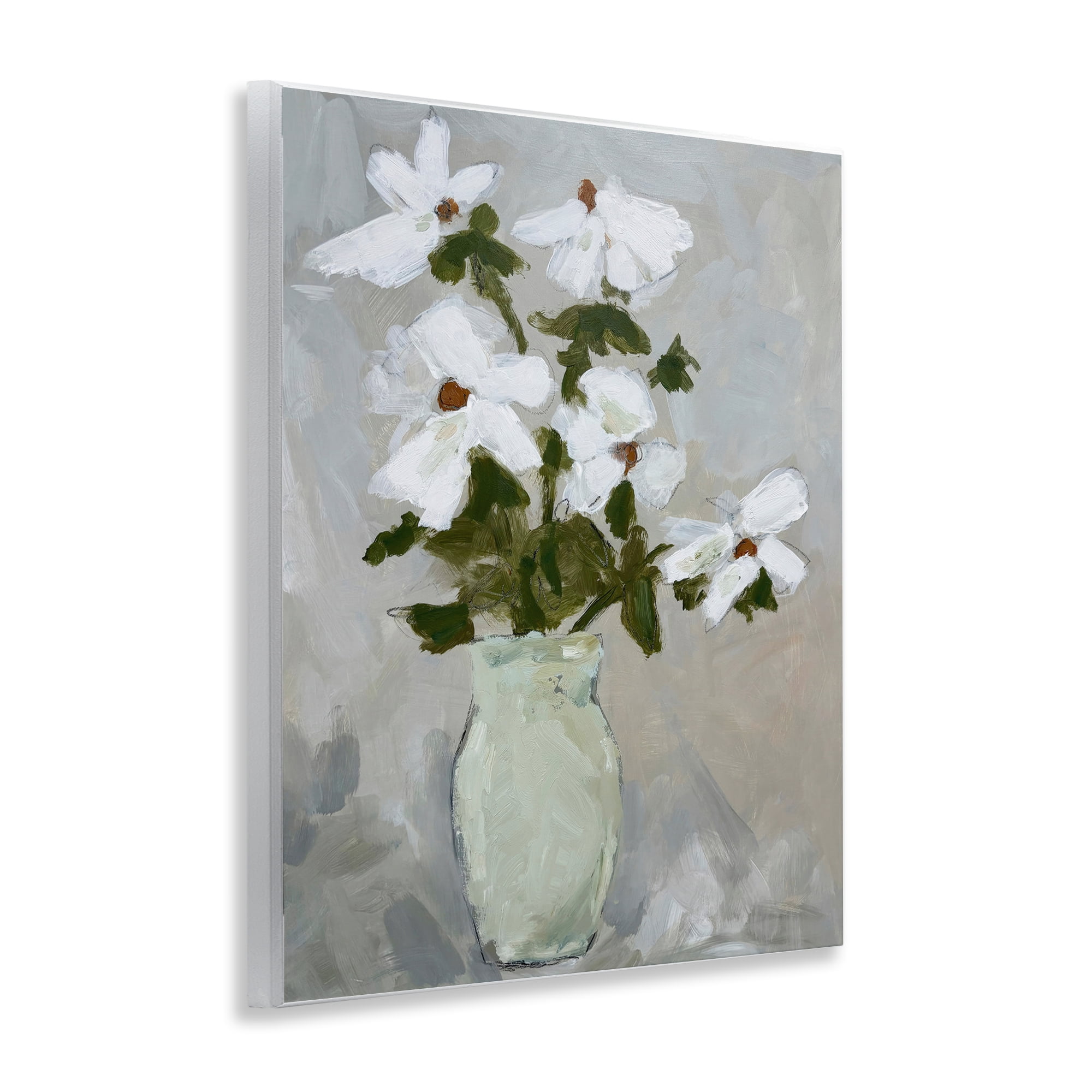 Stupell Industries Cosmos Flowers Serene Rustic Vase Wall Plaque Art, design by Chloe Elliot