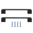 thumbnail image 2 of Drawer Handles, Multiunctional Use Cabinet Pulls Zinc Alloy Black Matte With Screws For Cupboard Door For Wardrobe Door For Drawer, 2 of 8