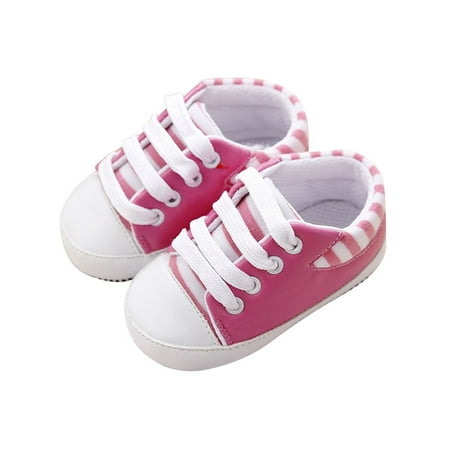 Crib Shoes Sneakers - Babula Baby Boy Girl Soft Sole PU Crib Sneaker Shoes