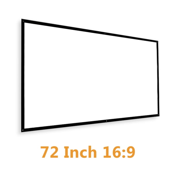 Pantalla de proyector de 72 pulgadas 16: 9 HD Pantalla de proyección portátil plegable
