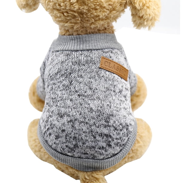 Ropa para mascotas otoño e invierno estilo de lana con capucha de dos pies