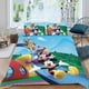 thumbnail image 2 of Mickey Mouse Clubhouse+ Conjunto de sábanas temático, trío de piezas, cómodo y amigable con la piel, diseño único, regalo de decoración para el hogar para familiares, amigos y fans,135cm *200cm, 2 of 6