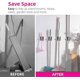 thumbnail image 3 of Broom Holder Mop Holder, Wall Mounted Self Adhesive Mop Clip Anti-Slip Wall Mounted Hook, 3 of 5