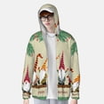 thumbnail image 2 of Kdxio Christmas Card With Gnomes Print Women Men Sun Protection UPF 50+ Jackets Zip Up Long Sleeve Hoodie Hiking Lightweight with Pockets, 2 of 7