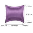 thumbnail image 5 of Unique Bargains 2-Pack Satin Silk Pillow Shams Covers, 26" x 26" Purple, 5 of 8