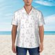 thumbnail image 2 of Fotbe Heart Rabbit Camisa Hawaiana para Hombre Unisex – Camisa Casual de Verano con Botones de Manga Corta de Algodón y Lino,Large, 2 of 7