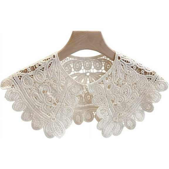 CAILDANL Hollow crochet flowers Detachable Collar Shawl fake collar false collar