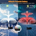 thumbnail image 3 of Solar Garden Lights, 4 Pack Solar Star Jellyfish Lights 7 Color Changing Fiber Optic Light Gardening Gifts for Mom Grandma Women, Flower Light for Outdoor Yard Garden Decor, 3 of 9