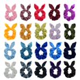 thumbnail image 3 of Simnice 25 Pack Hair Scrunchies Rabbit Bunny Ear Bow Scrunchies Velvet Hair Ties Ponytail Holder, 3 of 7