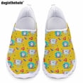 thumbnail image 1 of Doginthehole - Zapatos planos informales para mujer, con dibujos de dientes, para hospital, enfermería, zapatillas de deporte de malla transpirables y cómodas para verano, 1 of 5