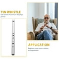 thumbnail image 2 of Weiweiguan 1pc Aluminium Alloy Clarinet Portable Recorder for Children Beginners (Silver), 2 of 7