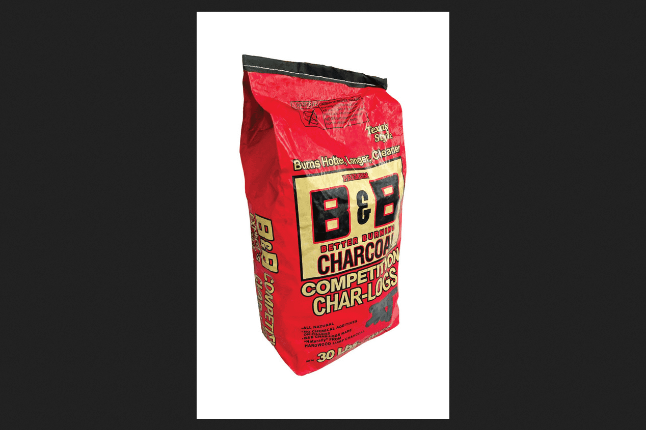 B&B Charcoal Competition Char-Logs Organic Hardwood Charcoal Briquettes ...