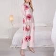 thumbnail image 3 of Haiem Cute Pig Nose Pattern Women’s Long-sleeve Sleepwear,Sleepwear Set,2-piece Loungewear Set,Soft PJs Comfy Nightwear with Pockets-XX-Large, 3 of 7