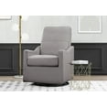 thumbnail image 6 of Delta Children Kenwood Slim Nursery Glider Swivel Rocker Chair, French Grey, 6 of 16