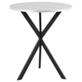 thumbnail image 3 of Kenzo Round 32-inch Galvanized Steel Bistro Bar Table Silver, 3 of 7