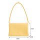 thumbnail image 4 of Bolso de mano retro para mujer, multicapa, suave, de PU, para hombro y axilas (amarillo), 4 of 6