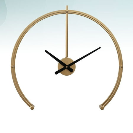 LEORX Golden Iron Retro Wall Clock for Home Decor Attractive for Living Room Bedroom 12 inches