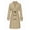 Khaki, variant on Women'S Double Breasted Long Sleeves Long Trench Coat Windproof Classic Lapel Slim Overcoat with Belt Red L