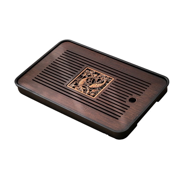 Bandeja de té Kungfu chino, accesorio para servir té, bandeja para salón de té y hogar. Estilo C