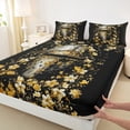 thumbnail image 3 of Homewish Floral Soldier Helmet Twin Sheet Sets 3pcs for Female Men Women,Retro Medieval Knight Twin Fitted Sheet Microfiber,Vintage Rustic Flowers Breathable Flat Sheet,Ultra Soft Home Decor, 3 of 7