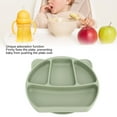 thumbnail image 3 of Assiette à Succion en Silicone, Assiette Divisée en Forme de Panda Sécuritaire avec Forte Prise et Couvercle à Succion, Vaisselle à Succion pour Bébé pour une Alimentation Autonome des Nourrissons et Tout-Petits, 3 of 8