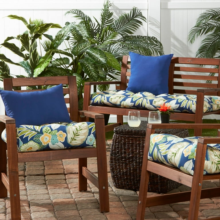 Rust 20 in. Square Outdoor Tufted Seat Cushion set of 2 by Greendale Home Fashions Walmart