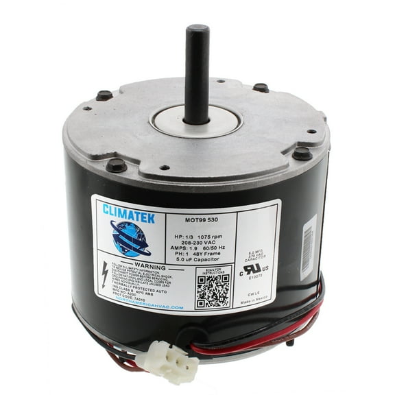 K55HXPSS-7301 - ClimaTek 1/3 HP Upgraded Condenser Fan Motor Replaces Emerson