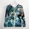 thumbnail image 4 of Genshin Impact Zip Up Hoodies Unisex Realistic 3D Print Sweatshirt Long Sleeve Hooded Jacket Coat S, 4 of 8