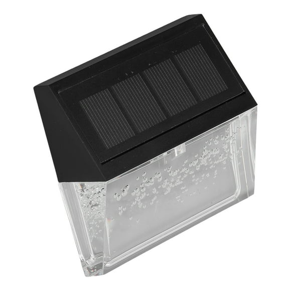 QIILU Deck Lighting,Solar Deck Lights Energy Saving Eco Friendly Warm Light RGB Intelligent Control IP56 Waterproof Fence Lights,Fence Solar Lights