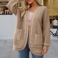 thumbnail image 2 of Cardigan Sweaters for Women 100% Cotton Button-Down Oversized Knit Outerwear Fall Tops for Women 2025, 2 of 5