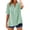 W10-Green, variant on Women Tops Long Sleeve Crewneck T Shirt Solid Color Tee Classic Wear Green 4Xl