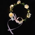 thumbnail image 4 of KAKOWELY 4 diademas iluminadas con flores y corona para mujer, ideal para cumpleaños, 4 of 5