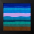 thumbnail image 2 of Ludwig, Alicia 15x15 Black Modern Framed Museum Art Print Titled - Blue Ridge Abstract II, 2 of 5