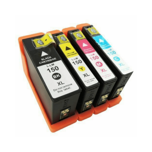 4PK High-Yield BCMY Ink Cartridge for Lexmark 150XL - Fits Lexmark Pro715 Pro915 S315 S415 S515