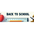 thumbnail image 4 of Back to School Themed Banner with Apple Pencils Microscope and Light Bulb Elements Background Party Decorations for School Events Classroom Decor Photo Backdrop, 4 of 4