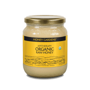 Honey Gardens Apitherapy Raw Honey | 100% Pure | US Grade A, Unpasteurized & Unfiltered (1 lb Jar, Organic)