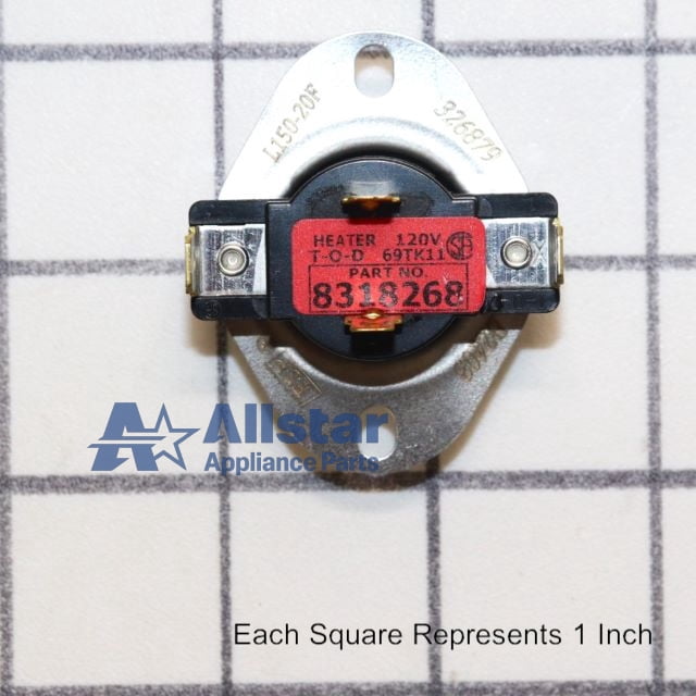 Whirlpool Dryer Cycling Thermostat WP8318268