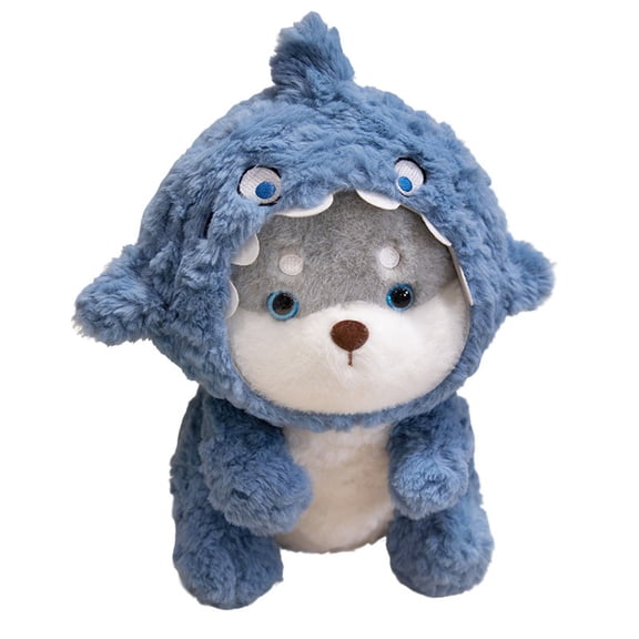 Cute Shark Dog Plush Toy, Soft Stuffed Animal Doll with Puppy Design, Adorable Hugging Plush Pillow for All Ages, Cozy Decorative Toy Gift