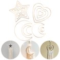 thumbnail image 3 of 12Pcs Bricolage Anneau de Capteur de Rêve en Forme de Lune en Forme de Coeur d'Étoile, 3 of 9