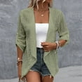 thumbnail image 2 of Women's Oversized Long Sleeve Jacket Coats Outerwear Blazers, Solid Color Loose Fit Casual Streetwear Travel Outfits, Fashion Essential Gift for Women | CSEONE,Green L, 2 of 7
