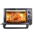 thumbnail image 3 of Wliqien 34QT/32L Kitchen Convection Oven, 1500W, Multi-Functional Countertop Toaster Oven with 60-Min Timer, Crispy Roast, Dehydrate, Rotisserie, 6 Accessories Included, Black, 3 of 7