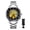Goldblack, variant on Men's Automatic Mechanical Watch: Stainless Steel Business Roman Numeral Dial Luminous Hands Self-Winding Round Watch for Men