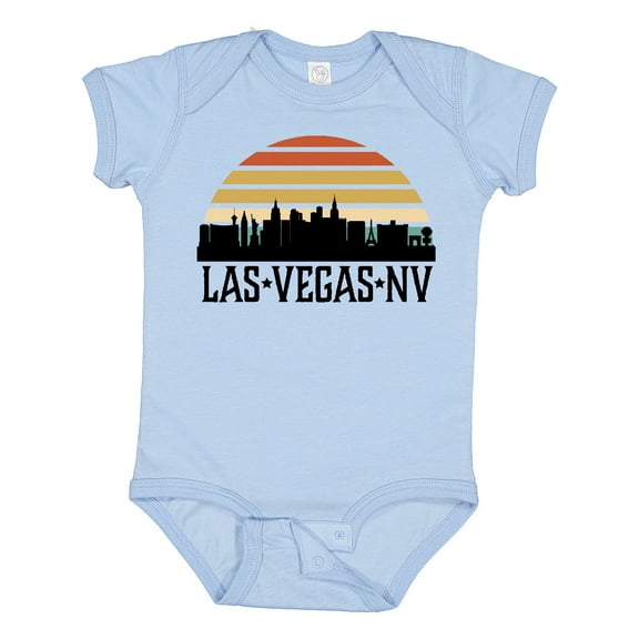Inktastic Las Vegas Nevada Skyline Retro Boys or Girls Baby Bodysuit